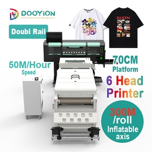Imprimante DTF 6 têtes 30m²/h pour usine, imprimante DTF 24 pouces pour T-shirts, imprimante DTF 60 six têtes avec secoueur de poudre et sécheur - Product Image 2