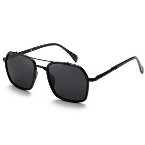 Nouvelles lunettes de soleil polarisées de style européen et américain pour hommes, monture en métal TR, protection UV400, verres noirs, type 3, pare-soleil - Product Image 1