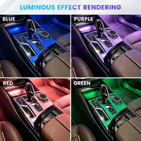 Lumière de selle en cristal LED pour BMW Série 5 G30 G32, synchronisation avec la voiture d'origine, 11 couleurs, éclairage ambiant, moulures intérieures