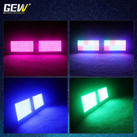 Pack de 10 projecteurs stroboscopiques LED de scène 280W 960 RGBW 8+8 segments DMX512 avec flight case