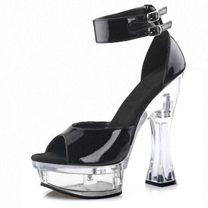 Sandalias de Plataforma con Tacón Grueso y Punta Abierta de 14 cm para Pole Dance, Talla Grande, Zapatos Góticos de Moda para Bailarina Exótica, Espectáculo de Vestuario Completo - Product Image 3