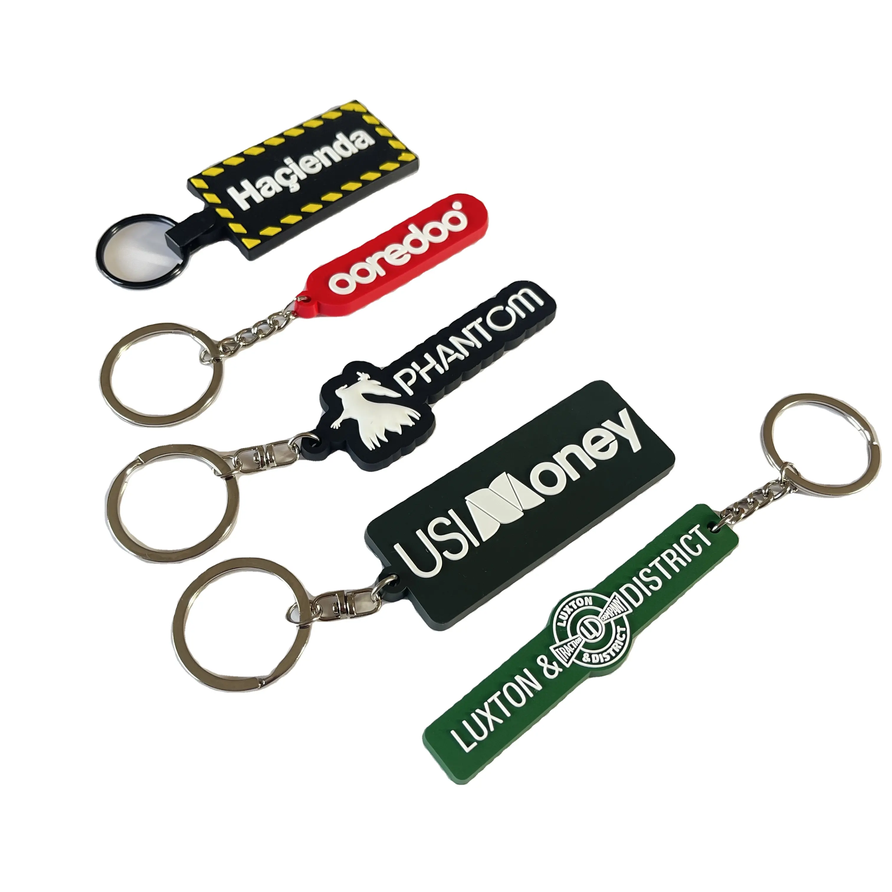 Cadeau promotionnel de porte-clés en caoutchouc anime personnalisé porte-clés en silicone porte-clés en PVC