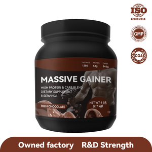 OEM Private Label <strong>Mass</strong> <strong>Gainer</strong> Protein Powder Rich Chocolate High Calorie <strong>Weight</strong> <strong>Gainer</strong> Muscle Building Nutrition Powder - Product Image 1