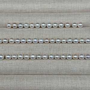 Venta Directa de Fábrica al por Mayor, Perlas de Agua Dulce de 6-7 mm, Fuerte Brillo, Tipo Goteo Tricolor, Casi Impecables, Perlas Sueltas a Bajo Precio - Product Image 5