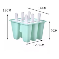 Moule à glaces réutilisable en silicone écologique avec système de démoulage facile pour glaces maison, jus, yaourt, emballage en sachet OPP