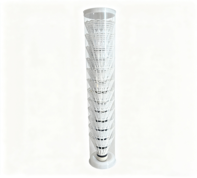 Factory Supply Outdoor Windproof Badminton 12pcs Plastic Durable Shuttlecock for Training