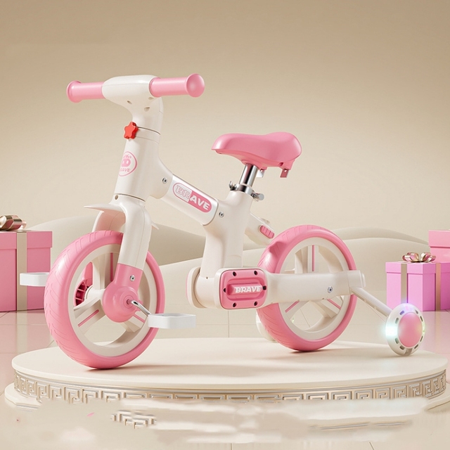 Wholesale Simple 3-in-1 Self-Balancing Scooter Kids' Balance Bike Car Foldable Auxiliary Wheels
