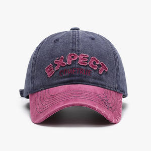 رقعة حروف مطرزة الدنيم مشبك معدني عبر الحدود تصميم جوكر الرجعية للجنسين قبعة السفر المشتركة بالجملة - Product Image 6