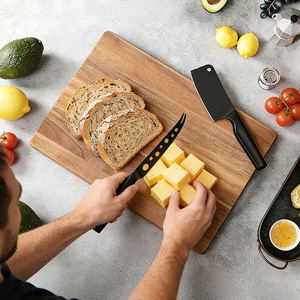 Elegante set di <span class=keywords><strong>coltelli</strong></span> da formaggio con tagliere in legno di acacia - Product Image 1