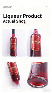 Bulk Cranberry <strong>Cherry</strong> <strong>Liqueur</strong> 700ML 8% ABV Bottle FASTKING Brand 12 Bottles B2B ODM Custom MOQ50 China Factory Bar Caf - Product Image 2