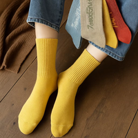 Chaussettes en coton décontractées vintage nordiques pour homme, vente en gros, écologiques, antibactériennes, tricotées