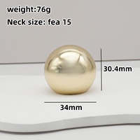 Vente en gros de couvercles de flacons de parfum en alliage de zinc Zamac, de bonne qualité, avec pierres, décoratifs, ronds, pour bouteilles