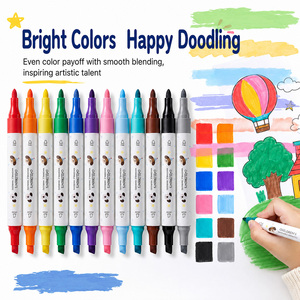 Juego de Rotuladores de Doble Punta, 80 <span class=keywords><strong>Colores</strong></span>, No Borrables, para Pintar, Dibujar, Resaltar, Material Escolar para Artistas Coreanos - Product Image 2
