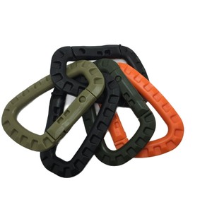 Mosquetón táctico para exteriores con anillo en D de 8.8x5.5 cm, clip de plástico y acero para llaves, para mochilas de senderismo y herramientas de supervivencia - Product Image 5