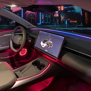 TMPRO Accessorio Auto Professionale, Luce Ambientale Universale per Cruscotto, Lunghezza Flessibile Personalizzabile - Product Image 4