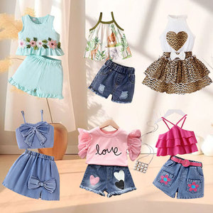 สินค้าใหม่สำหรับฤดูร้อนสำหรับเด็ก ขายส่งเสื้อผ้าเด็กมือสองสำหรับฤดูร้อน Ropa De Bebe จัดส่งแบบสุ่ม สินค้าขายส่งจากจีน - Product Image 5