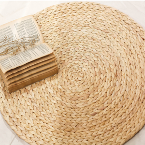 Tapis tissés en jute et en herbe de mer SML - Tapis en paille et en jacinthe d'eau tissés à la main, fabriqués au Vietnam pour le salon et la chambre à coucher - Product Image 6