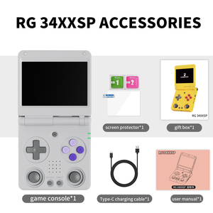 Consola de videojuegos JJ Anbernic RG 34XXSP, pantalla IPS de 3,4 pulgadas, plegable, 5G, WIFI, clásica, RG34XXSP, 64GB - Product Image 6