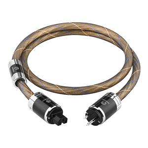 ATAUDIO HiFi Power Cable OCC Sterling Silver Carbon Fiber Rhodium-Plated PVC US/EU/AU Standard <strong>Plug</strong> for Speaker Gallows - Product Image 1