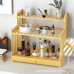Estante de bambú para vajilla, especiero, organizador de platos de cocina, estante de almacenamiento de 3 niveles para encimera con cajones - Product Image 3