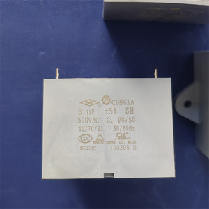 Condensateur Haier Cbb61a 8Uf 500Vac pour ventilateur de climatiseur 30x44x58mm Pièce d'origine - Product Image 1
