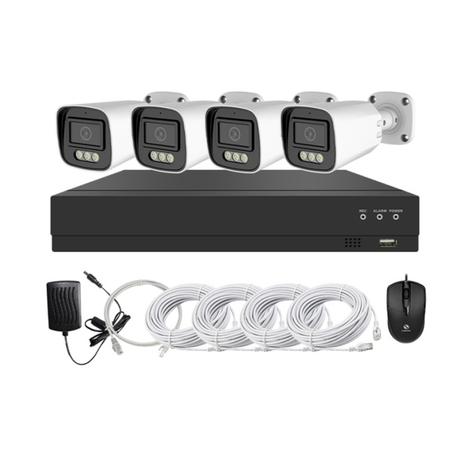 New AcuSense AI Analysis POE NVR KIT 4 Channel 8MP 4K Smart Security Camera System with Night Vision and Two-Way Audio
