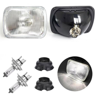 5X7 ''phare Semi scellé Rectangle métal phare Kit H4 ampoule halogène 6052 voiture avant Signal lumineux indicateur clignotant