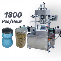 Machine de scellage thermique automatique à double tête en acier inoxydable Hopefly Electric Easy Control pour les canettes de café, de sucre et de boissons en papier