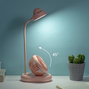 Nueva Lámpara de Escritorio con Ventilador Integrado, 3 Velocidades de Viento y Brillo Ajustables, Lámpara de Mesa LED Tipo Cuello de Cisne Flexible y Pequeña - Product Image 6