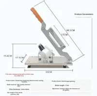 Machine à découper et trancher les viandes congelées (fromage, jambon, saucisse, bacon, bœuf) pour boulangeries, avec composant moteur central