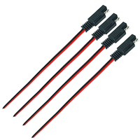 SAE daya kabel otomotif 14AWG/16AWG/18AWG 15CM/25CM 2 Pin dengan kabel konektor SAE kabel ekstensi pemutus cepat