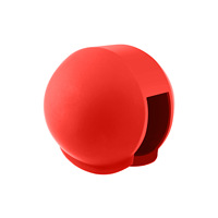 Pour Insta360 X5 PULUZ Étui de plongée invisible Protection d'objectif en silicone Étanche Anti-poussière Capuchon de protection d'objectif (Noir)