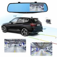 Cámara de Coche con Pantalla TFT de Espejo de Alta Definición 1080p 720p, Cámara de Video de Doble Lente de Buena Calidad, Caja Negra para Coche OEM, Detección de Movimiento DVR