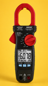 KUSAM KM-078 True RMS Digital <b>Clamp</b> Meter Capacitance Resistance Current (600A) Frequency Continuity-CAT IV 300V - Product Image 2