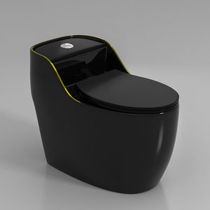 Toilettes modernes de luxe contemporaines montées au sol Toilettes en céramique à siphon en S <span class=keywords><strong>Toilette</strong></span> monobloc - Product Image 4