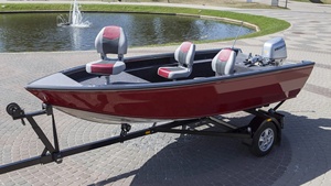 Nuevo 16ft Aluminio Lujo Velocidad Barco Pesca Power Jet Consola Lago Río Inflable Deporte Estilo 4,5 m Longitud Fuera de borda Incluido - Product Image 3