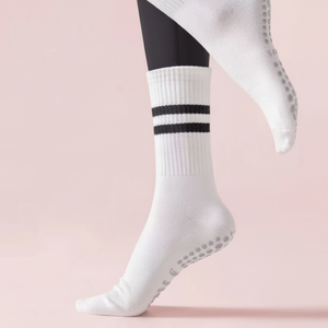 Double-Line Non-Slip <b>Silicone</b> Yoga <b>Socks</b> Long Pilates <b>Socks</b> for Home Exercise Health & Fitness - Product Image 1