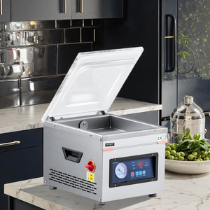 Electric Desktop Stainless Steel Automatic High Quality Single Chamber Vacuum Machine for <b>Vegetable</b> Fruit Meat Sealing - Product Image 1