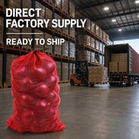 Sacs en filet Leno de 5 kg et 50 kg, sacs en plastique, sacs d'emballage, sacs respirants en PP tissé pour pommes de terre, ail et produits agricoles