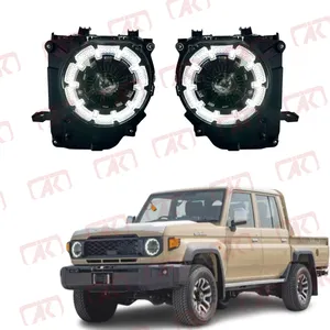 Toyota Land Cruiser LC75 LC76 LC79 FJ75 FJ76 FJ79 2007-2022 için modifiye Led kafa lambası farlar