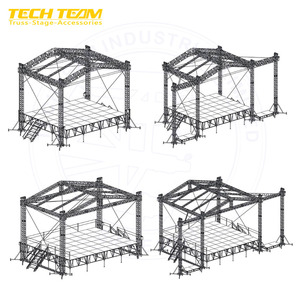 Giàn khung nhôm bán chạy để treo loa, giàn trưng bày sân khấu có mái che cho sự kiện hòa nhạc, hệ thống giàn khung sân khấu - Product Image 5