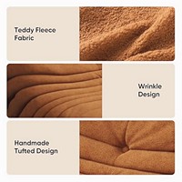 Sofá Modular en Forma de L, Tipo Puff, Moderno, Económico, Comprimido en Caja, para Sala de Estar, Marca Unisofa Tanzuo