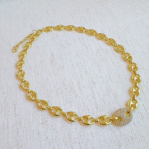 สร้อยคอแบบโซ่เชื่อมต่อรูปบิตม้าแบบคลาสสิก - Product Image 3