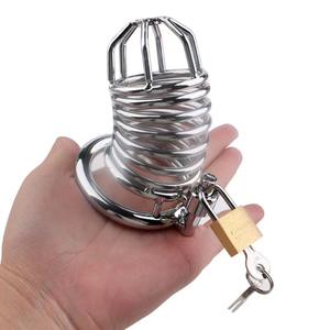 Mazon Bast-jaula erótica de acero inoxidable <span class=keywords><strong>para</strong></span> <span class=keywords><strong>hombre</strong></span>, jaula <span class=keywords><strong>para</strong></span> Bondage, jaula <span class=keywords><strong>para</strong></span> pene - Product Image 5