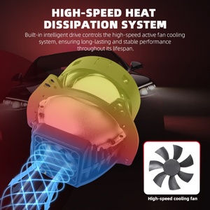 SANVI App Control 3 Colors Ai60 Bi-LED <b>Projector</b> Lens 3.0 Inch LED Headlight <b>Projector</b> Led Head <b>Light</b> for Cars - Product Image 6