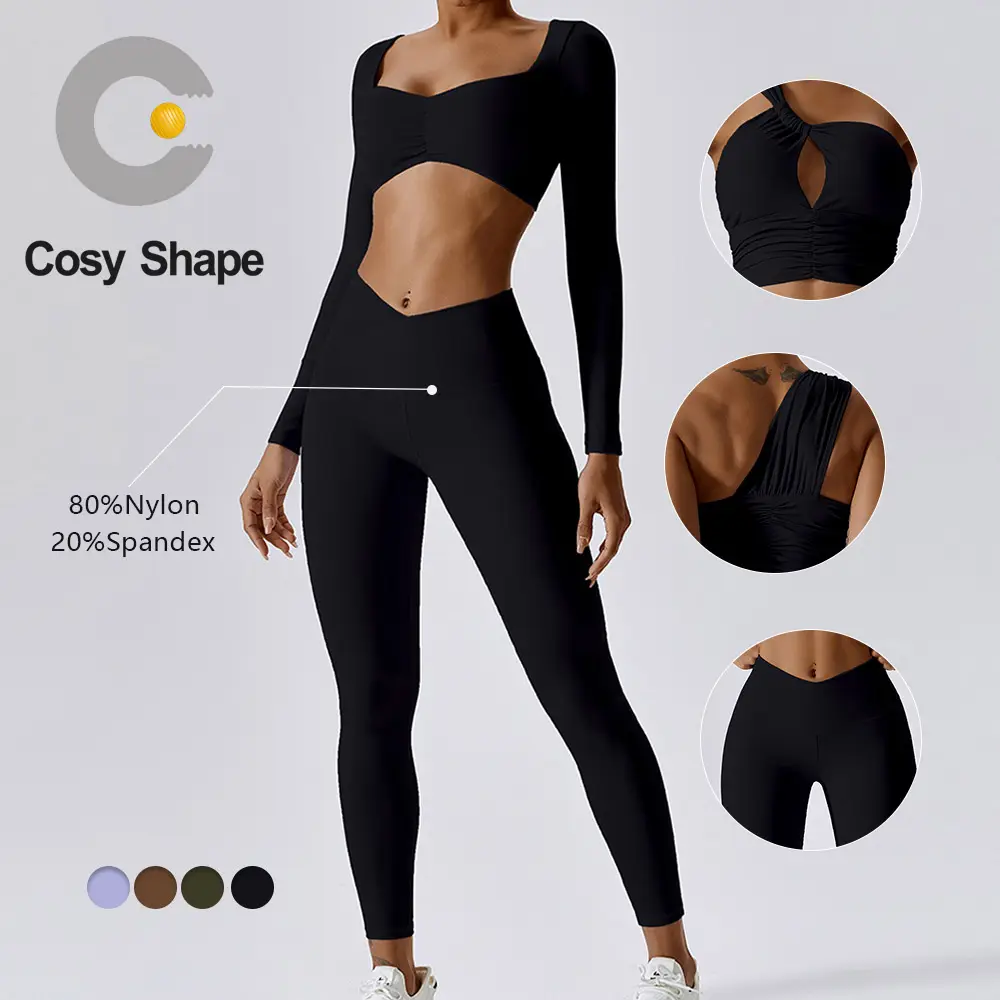 2023 Activewear Butt Lift 3 pezzi Yoga Fitness abbigliamento sportivo abbigliamento sportivo tuta da allenamento abbigliamento da palestra set Fitness