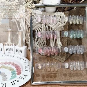 Kit de vernis à ongles gel UV pailleté Flash, logo personnalisé, gel à ongles scintillant à retirer par trempage pour fournisseur de salons - Product Image 6