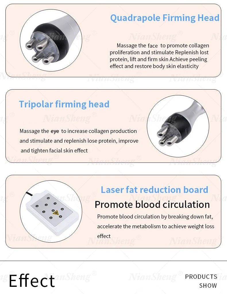 Niansheng New RF Vacuum Cavitation Lipo Laser 40K Slimming Fat Reduce System Machine For Home Use