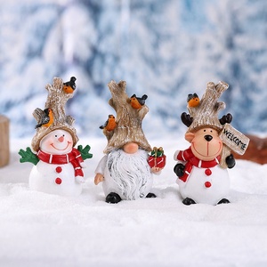Source Factory Red Santa Claus & Snowman <b>Craft</b> Ornaments, Creative Gift for Home Decoration - Product Image 1