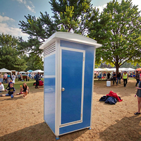 Systèmes de toilettes portables en acier écologiques et durables Installation facile Design moderne Unités chimiques mobiles sans eau Lieux publics